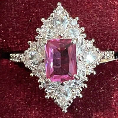 Bomb Party Dark Pink Sapphire Sz7 NWT - Image 1 of 3