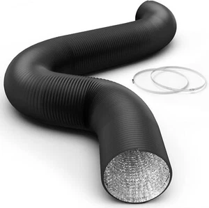 Flexible 12 inch 25 Feet Aluminum Ducting 4 Layer Protection Dryer Vent Hose - Picture 1 of 20