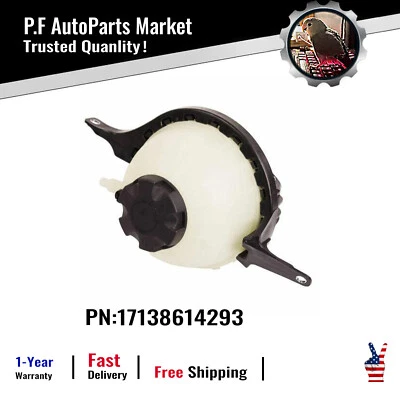 Coolant Reservoir Expansion Tank W/Sensor Fit BMW 528i xDrive 17138614293 - Изображение 1 из 4
