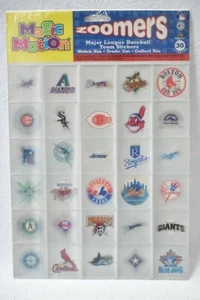 Magic Motion Zoomers Major League Baseball Team Aufkleber neu versiegelt 1998 - Bild 1 von 7