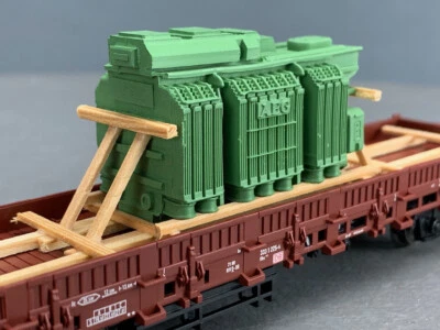 HO Märklin 46963 Kbs 443 DB AG Stake Car with AEG transformer load HO1903 - Image 1 of 4