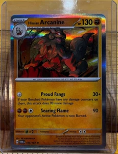 Hisuian Arcanine Holo 100/167 SV06: Twilight Masquerade Pokemon Card - Picture 1 of 2