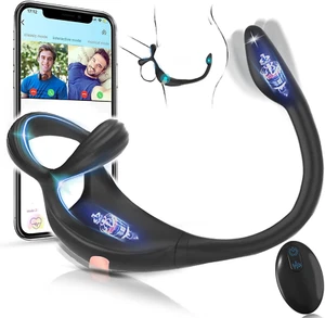 Remote-Penis-Cock-Vibrator-Anal-Sex-Ring-Butt-Plug-Male-Prostate-Massager-Toys - Picture 1 of 11