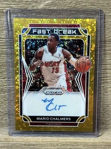 2021-22 Panini Prizm Fast Break Autographs GOLD #’d 3/10 #32 Mario Chalmers Auto - Picture 1 of 2