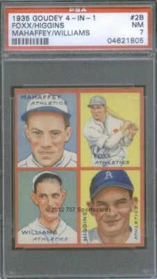 Goudey 31 Foxx 1935 (2B) Higgins PSA 7 (1805) Foto 1 de 2