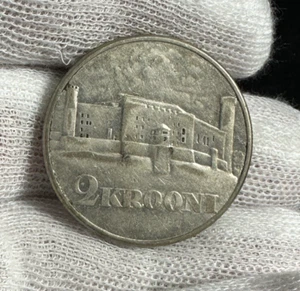 1930 ESTONIA 2 KROONI KM-20 SILVER - FREE USA SHIPPING! B3678 - Picture 1 of 9