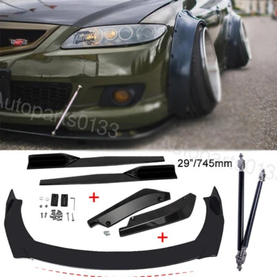 For Mazda 6 5 3 2 Car Front&Rear Bumper Lip Splitter Side Skirts Strut Rods Foto 1 de 4