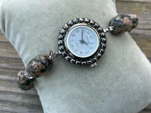 Reloj pulsera Geneva para mujer pulsera de piedra sintética para mujer - Imagen 1 de 10