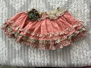 Mustard Pie Girls Size 6 Skirt Floral Tiered Ruffle BOHO cottagecore - Picture 1 of 4