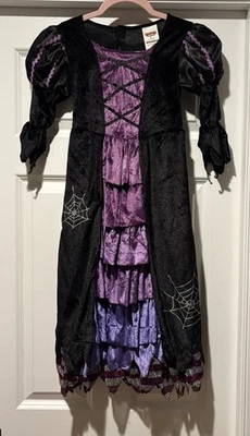 Spooktacular Creations Purple Witch costume Dress Child Size S - Image 1 of 4