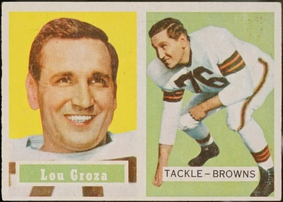 1957 Topps Football Lou Groza #28 - Image 1 of 2
