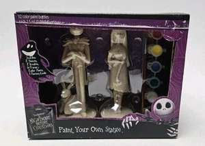 Disney Nightmare Before Christmas Paint Your Own Statue Jack And Sally NOS Read - Picture 1 of 6