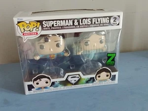 DC Funko Pop! Movies: Superman & Lois Flying Zavvi Exclusive Vinyl 2-Pack - Picture 1 of 15
