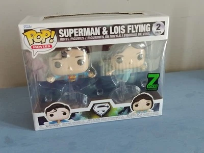 DC Funko Pop! Movies: Superman & Lois Flying Zavvi Exclusive Vinyl 2-Pack - Image 1 of 4