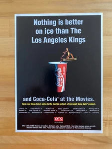 1995 Print Ad Coca Cola LA Kings AMC Theatres - Picture 1 of 1