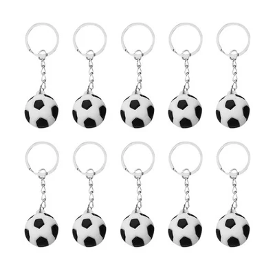  10 Pcs Football Keychain Lovers Mini Keyring Keyrings Pendant Hanging Prop - Imagen 1 de 4