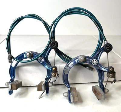 Bicicleta BMX Old School Dia-Compe M900 Pinza de freno delantera y trasera azul 1984 de colección Foto 1 de 4