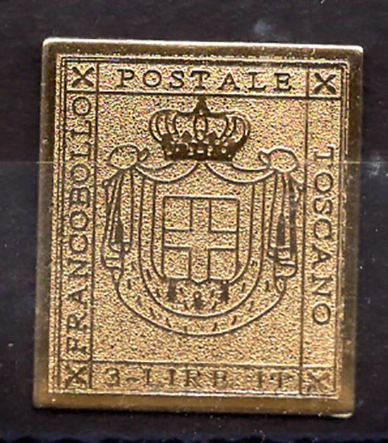 Tuscany Lire 3 reprodução em folha de ouro - Imagem 1 de 1