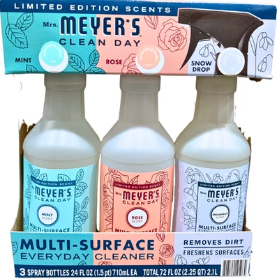 Limpiador multisuperficie Mrs Meyers Clean Day variedad botellas de 3 x 24 OZ Foto 1 de 4