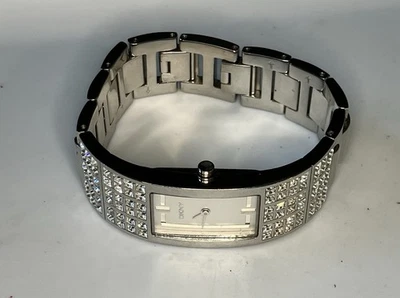 DKNY Women's Stainless Steel Silver Tone w/ Crystal Accents Bracelet Watch - Image 1 of 4