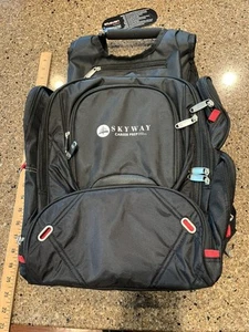 Schwarzer ELLEVEN™ "TSA Check Point Friendly" Computer College Rucksack mit Reißverschluss NEU - Bild 1 von 15