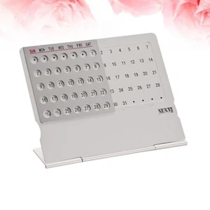 Mini Tischkalender Büro Haushaltskalender Metall Desktop-Kalender - Bild 1 von 11
