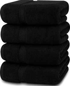 Luxury Bath Towels Pack of 4 27x54 Inches Cotton Soft 600 GSM Utopia Towels - Picture 1 of 134