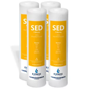 Sostituzione filtro acqua sedimenti - 5 micron, alta capacità - 10 pollici - confezione da 4 - Foto 1 di 7