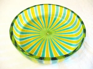 THE BEST 1950's Vintage MCM Venetian / MURANO GLASS Dish BOWL Venini Barbini ? - Picture 1 of 11