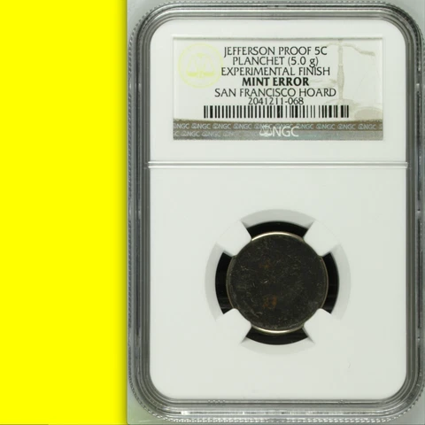 1970-S NGC Experimental PROOF Jefferson Nickel🔴 $2,000-Comp! 9 Minted ALL Denom Cover