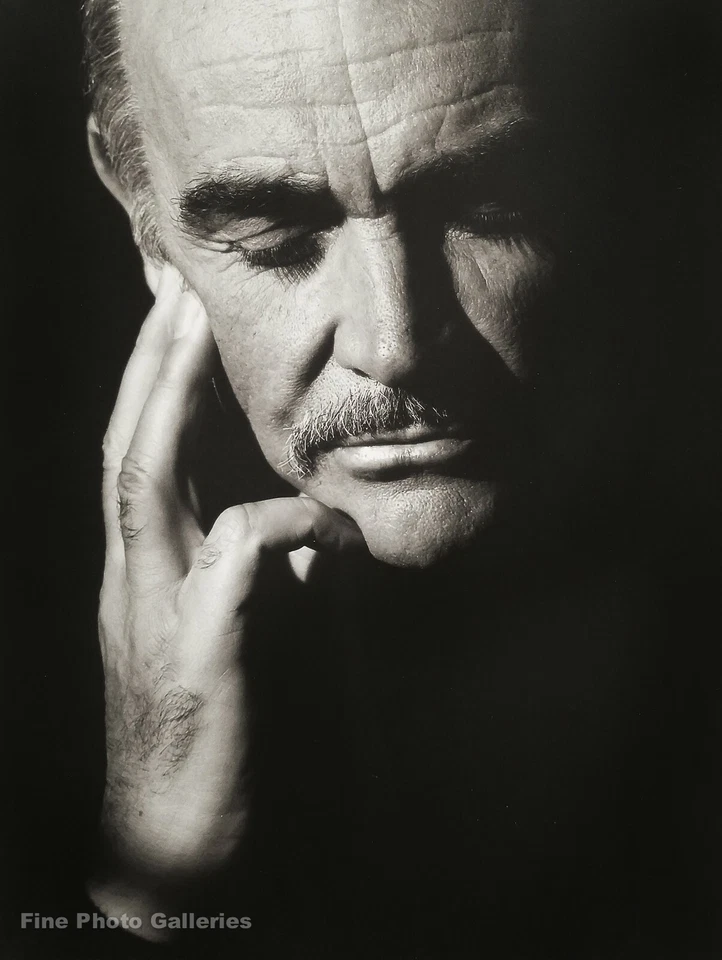 Arte fotográfico vintage de James Bond de la película 007 Herb Ritts 1989 de Sean Coonery actor 16x20 Foto 1 de 1