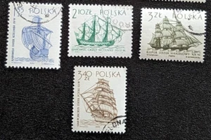 Poland Sailing Ships (2nd series) Stamps 1964 Used/CTO SG 1459, 1463, 1464-1466 - Picture 1 of 6