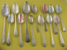 Wonderful Lot 13 English Georgian Spoons c1700's to early 1800's various makers