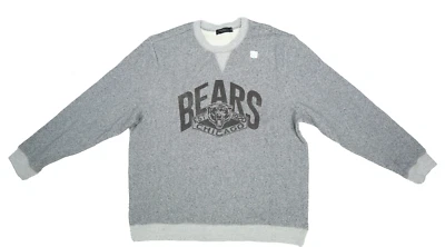 Chicago Bears Comida Chatarra Ropa Gris Formación Polar Pullover Sudadera 2XL Foto 1 de 4