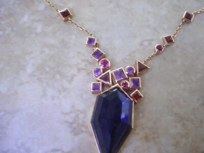 Collar Stephen Webster "Gold Struck" Amatista y Piedras Preciosas Oro 18K. Foto 1 de 4