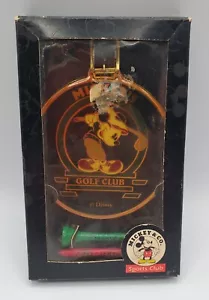 VTG Mickey Mouse Disney Sports Club Golf Collection Golf Bag Tag And Tees New - Picture 1 of 9