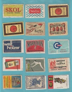 ETIQUETAS MATCHBOX - SURTIDAS - 30 ETIQUETAS SURTIDAS MATCHBOX (J) - Imagen 1 de 2