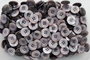 Large 20mm 32L Lilac Shell Effect Pearlescent Quality 4 Hole Buttons (Z112) - Picture 1 of 2