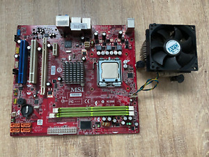 MSI MS-7366 VER: 2.2 DDR2 - mATX -Sockel 775 +Intel CPU SLGUR und Kühler