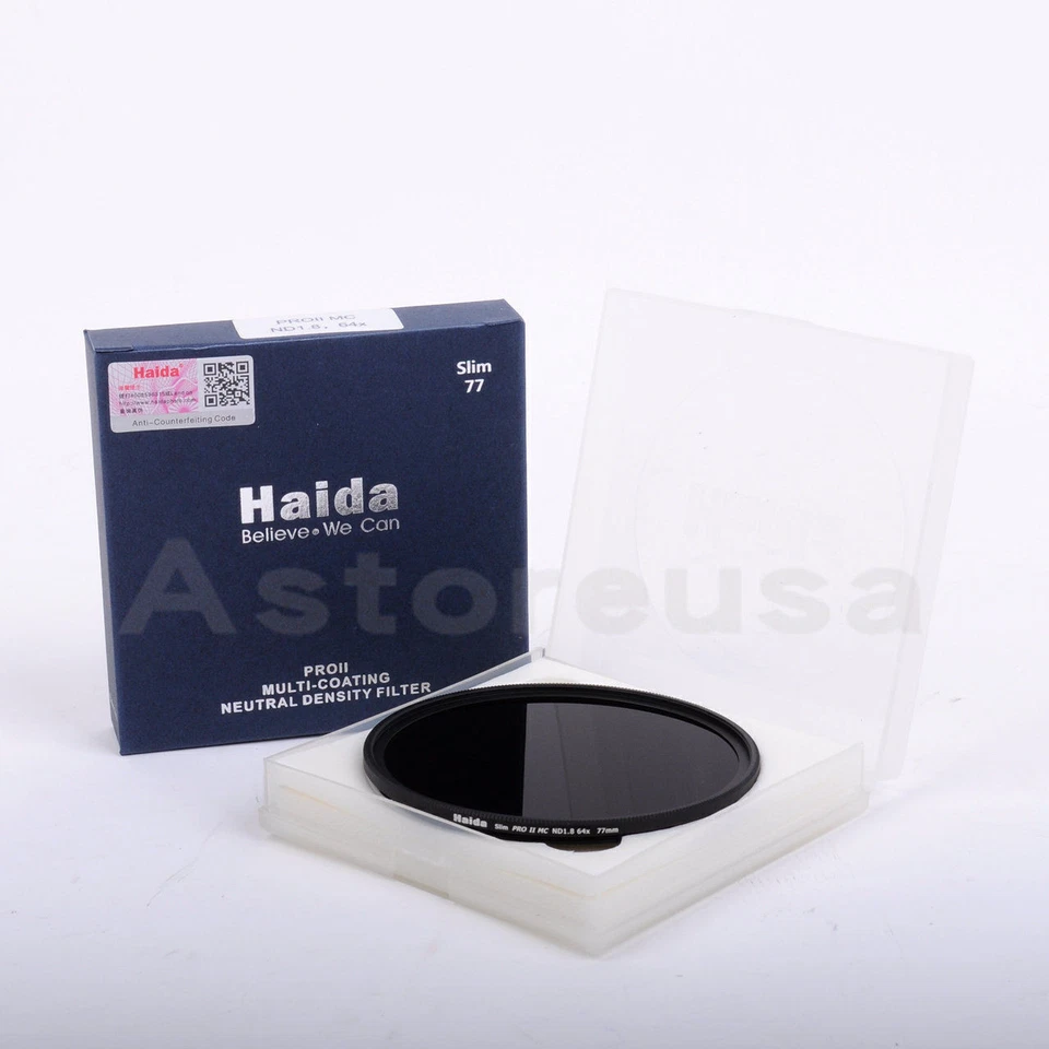 Haida 52/58/67/72/77/82mm Slim PRO II MC ND1.8 64x 6 Stop Neutral Density Filter - Image 1 of 4