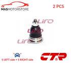 SUSPENSION BALL JOINT PAIR FRONT UPPER CTR CBN-62 2PCS L NEW OE REPLACEMENT
