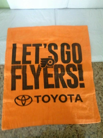 Philadelphia Flyers - NHL - "Let's Go Flyers" Promo / Rally Toyota Towel - New Cover