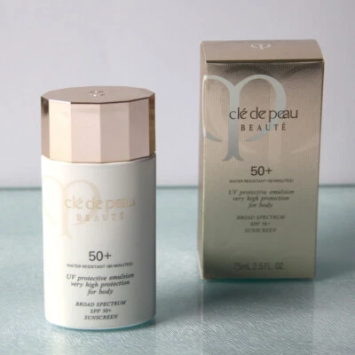 Emulsión protectora UV Cle de Peau FPS 50+ para cuerpo 2,5 OZ. / 75 ml precintado nuevo Foto 1 de 2