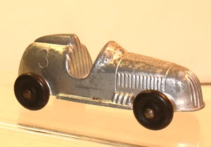 TOOTSIE TOY Offenhauser No 3 Racer 3 1/2" Silver RARE 1947 - Picture 1 of 5