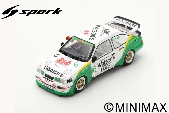 Modellino auto scala 1:43 Spark FORD SIERRA RS500 COSWORTH MACAU GRAVETT racing - Immagine 1 di 1