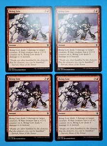 4x Bring Low Khans of Tarkir 2014 Mtg Magic Gathering Card Mountain Instant 103 - Picture 1 of 4
