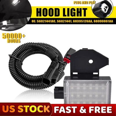 Luz de cortesía debajo del capó con arnés de cableado para Dodge RAM 1500 2500 3500 Foto 1 de 4