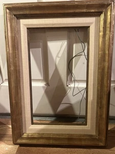 11 X 16 2/8” Frame Custom Not Chop Or Join Corners Finished Gessoed & Leaf Guild - Picture 1 of 10