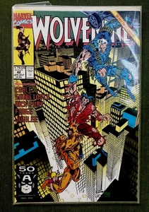 Wolverine (1988) #42 1st Print Marc Silvestri Cable Sabretooth Cover & Art - Picture 1 of 3