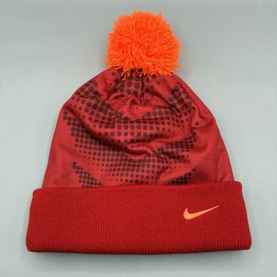 耐克 Red Pom 针织冬季 Beanie Youth OSFM 户外 — 第 1/4 张图片